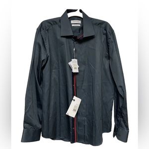 NWT Levinas Button Up Shirt Men's 17 17 1/2 XL Limited Edition Tailored Fit L/S